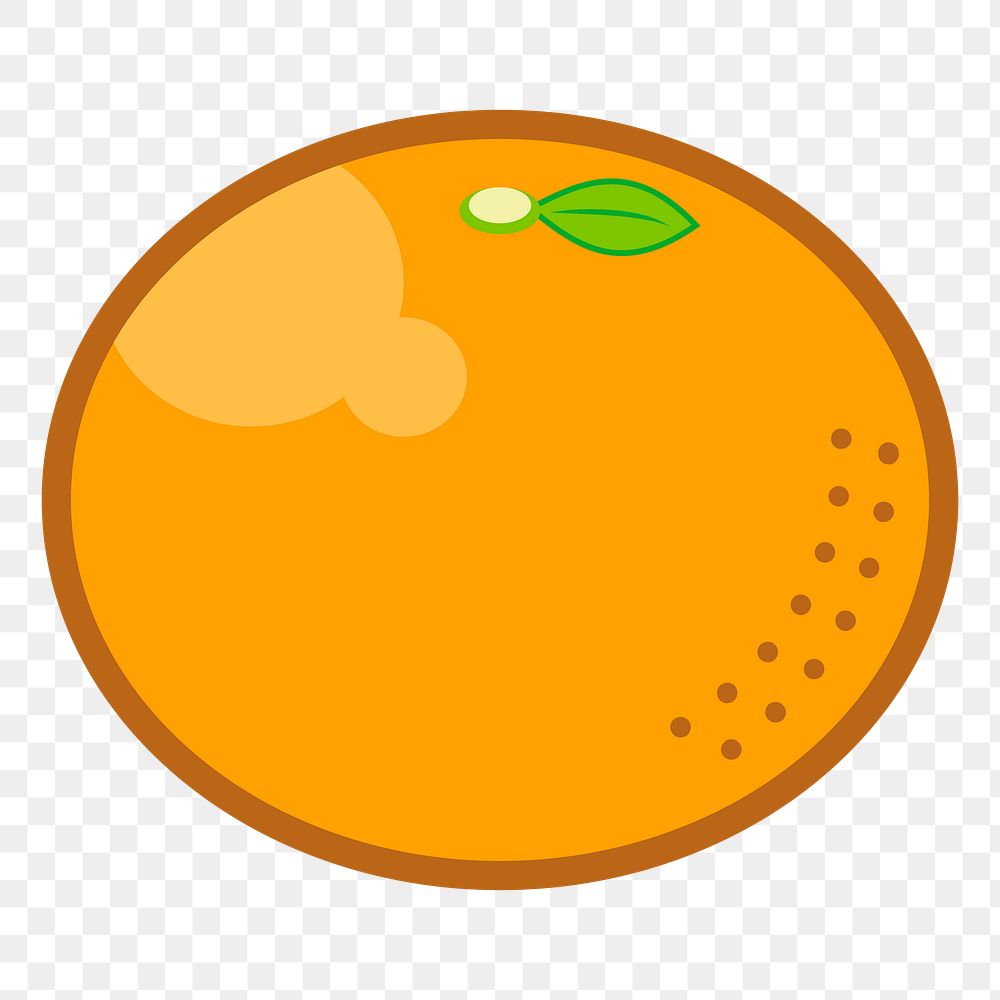 Tangerine png sticker fruit illustration, transparent background. Free public domain CC0 image.