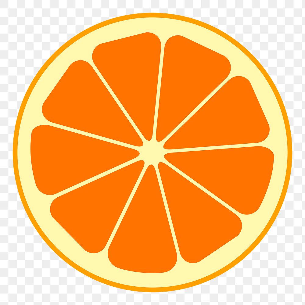 Grapefruit slice png sticker fruit illustration, transparent background. Free public domain CC0 image.
