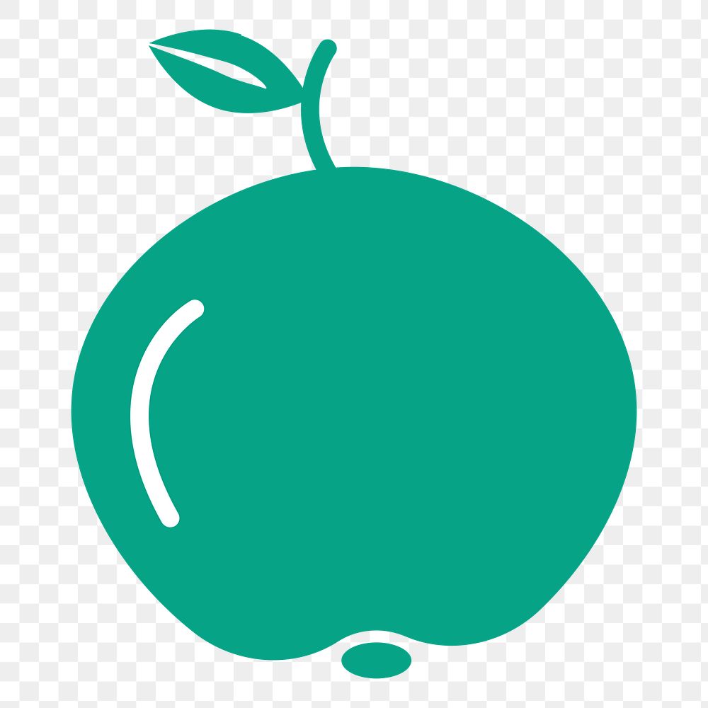 Apple  png sticker fruit illustration, transparent background. Free public domain CC0 image.