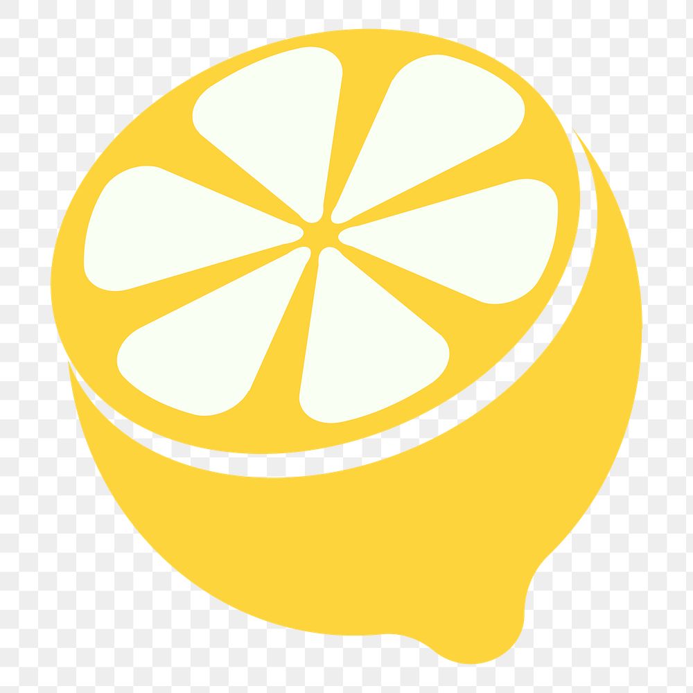 Lemon, citrus  png sticker fruit illustration, transparent background. Free public domain CC0 image.