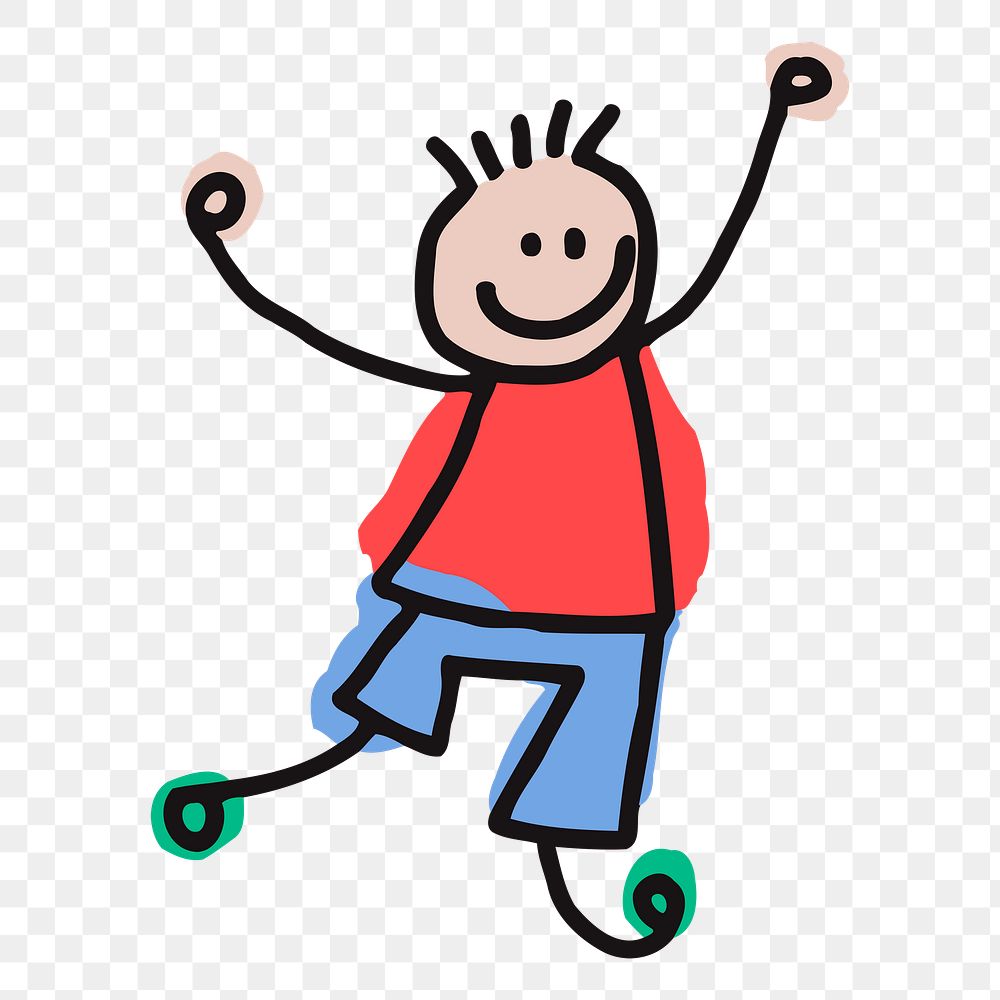 Boy cartoon png sticker, transparent background. Free public domain CC0 image.