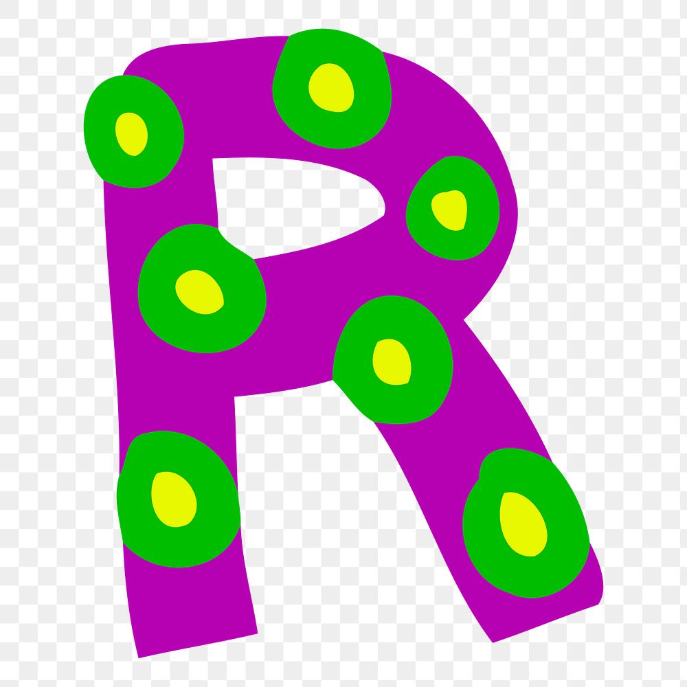 R alphabet png sticker, transparent background. Free public domain CC0 image.