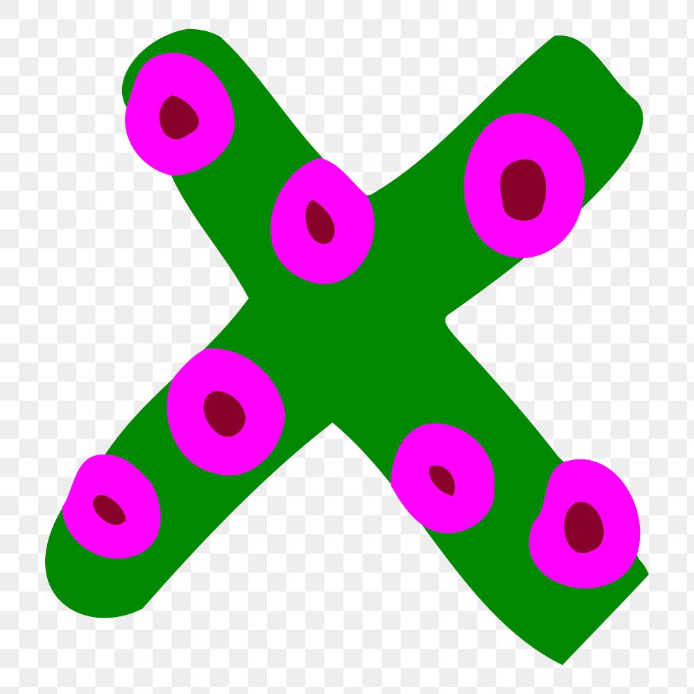 X alphabet png sticker, transparent background. Free public domain CC0 image.