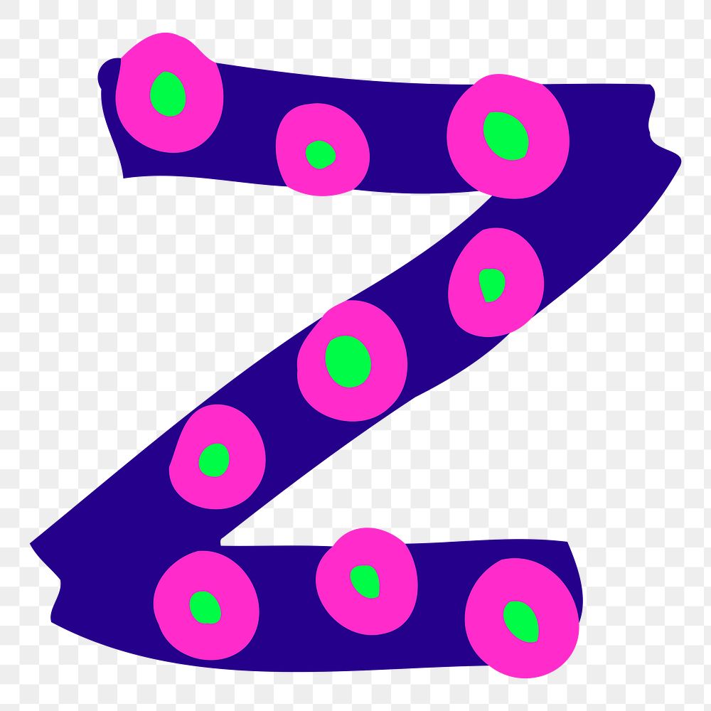 Z alphabet png sticker, transparent background. Free public domain CC0 image.