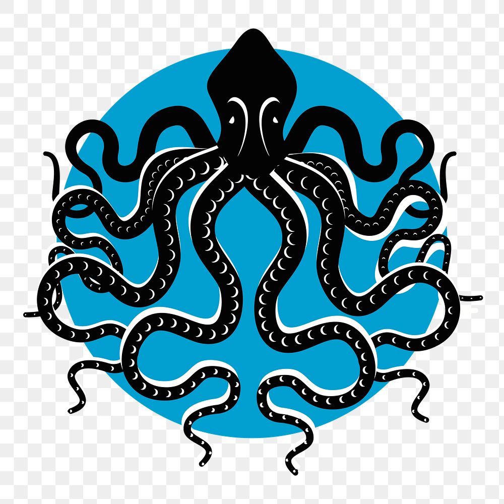 Octopus png sticker, transparent background. Free public domain CC0 image.