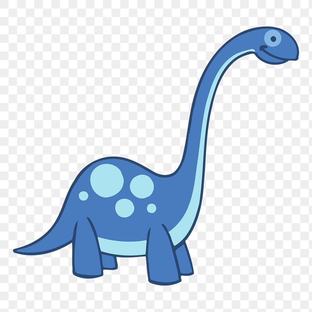 Brontosaurus dinosaur png sticker, transparent background. Free public domain CC0 image.