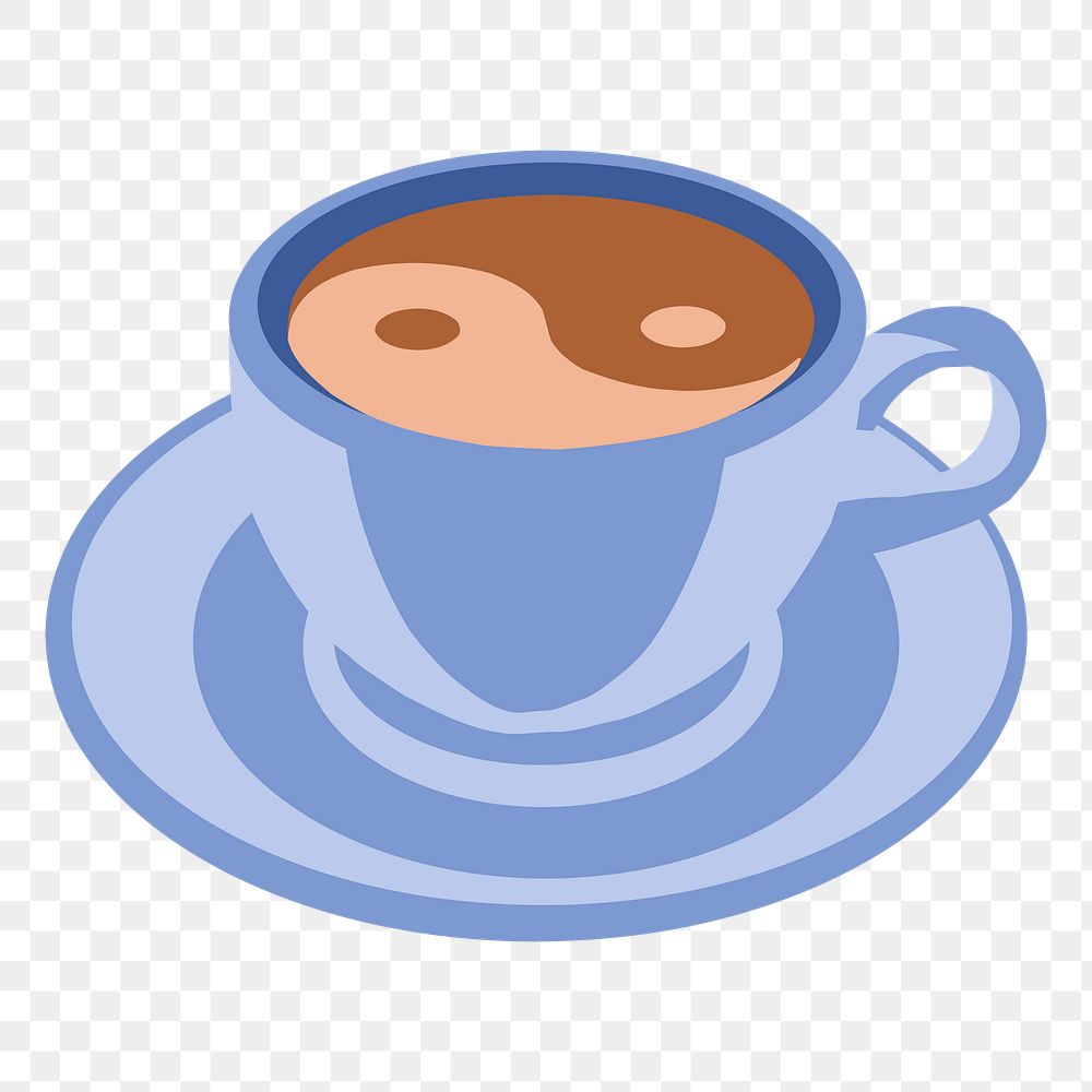 Coffee cup png sticker, transparent background. Free public domain CC0 image.