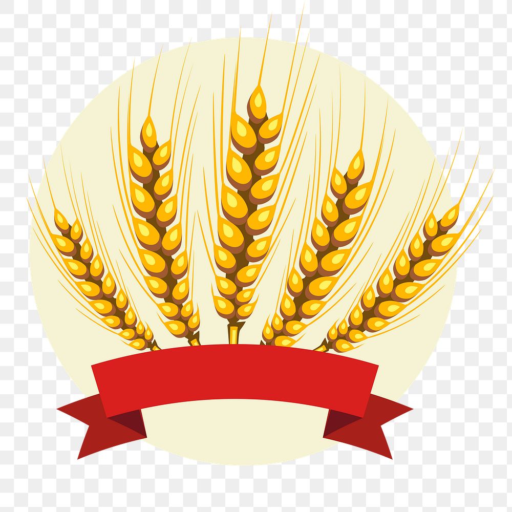 Barley banner png sticker, transparent background. Free public domain CC0 image.