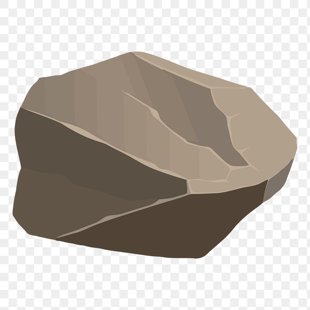 Stone png sticker, transparent background. Free public domain CC0 image.