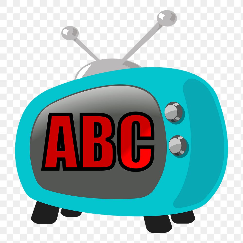 Retro television  png sticker, transparent background. Free public domain CC0 image.