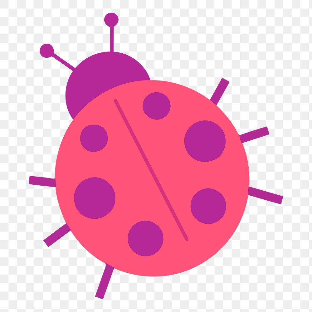 Ladybug png sticker, transparent background. Free public domain CC0 image.