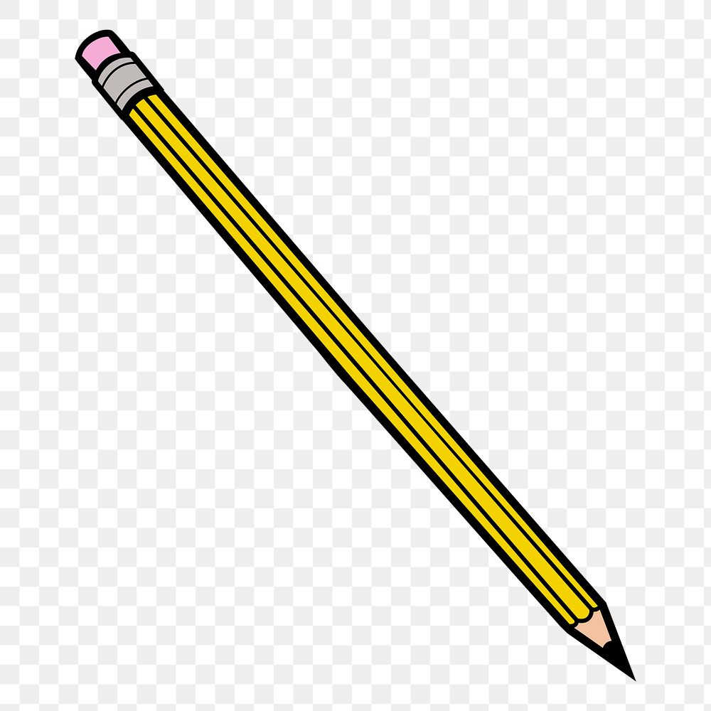 Pencil and sharpener png sticker, transparent background. Free public domain CC0 image.