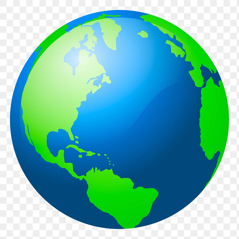 Globe png sticker environment illustration, transparent background. Free public domain CC0 image.