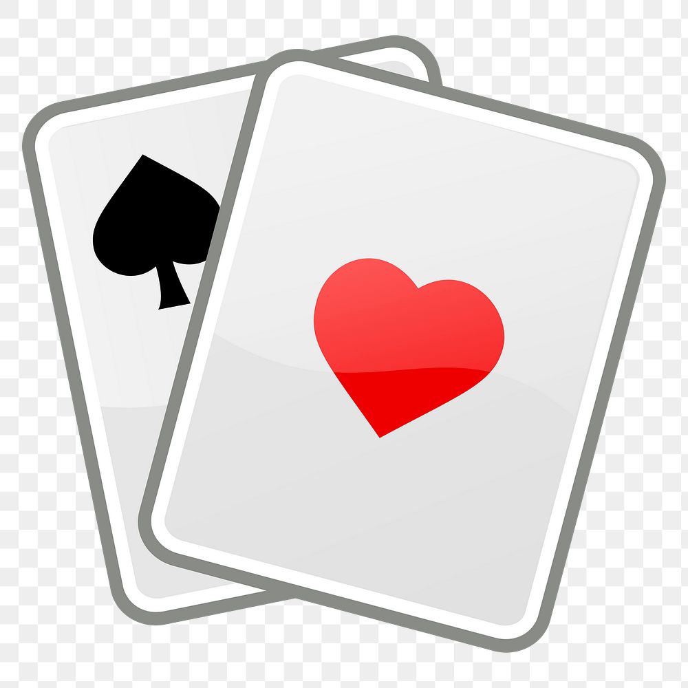 Card game png sticker clipart illustration, transparent background. Free public domain CC0 image.