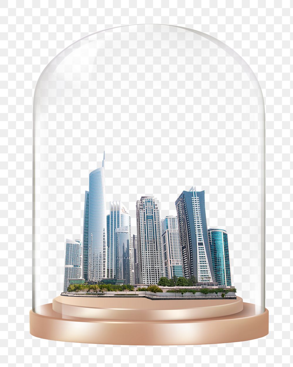 Office buildings png glass dome sticker, architecture concept art, transparent background