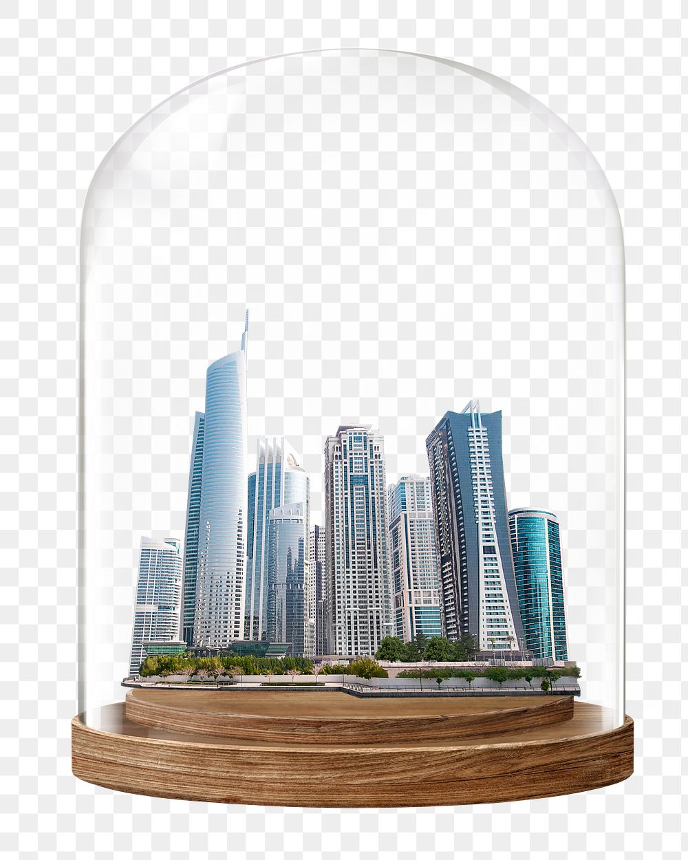 Office buildings png glass dome sticker, architecture concept art, transparent background