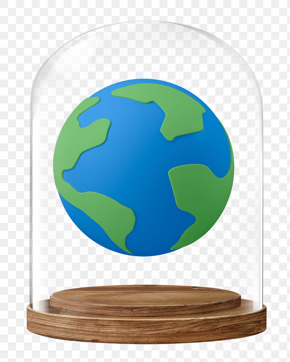 Globe surface png glass dome sticker, environment concept art, transparent background