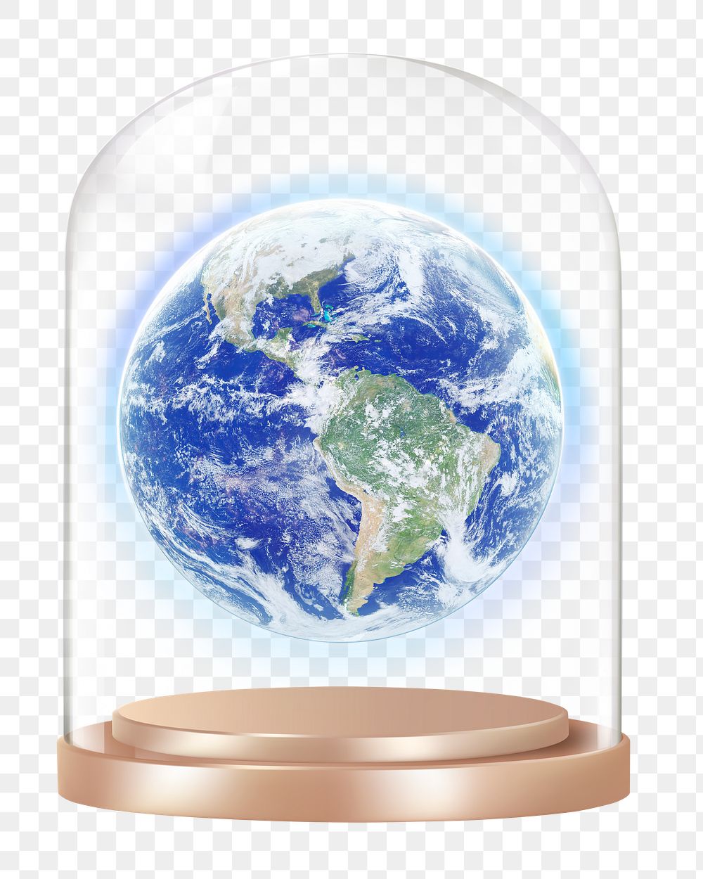 Globe surface png glass dome sticker, environment concept art, transparent background