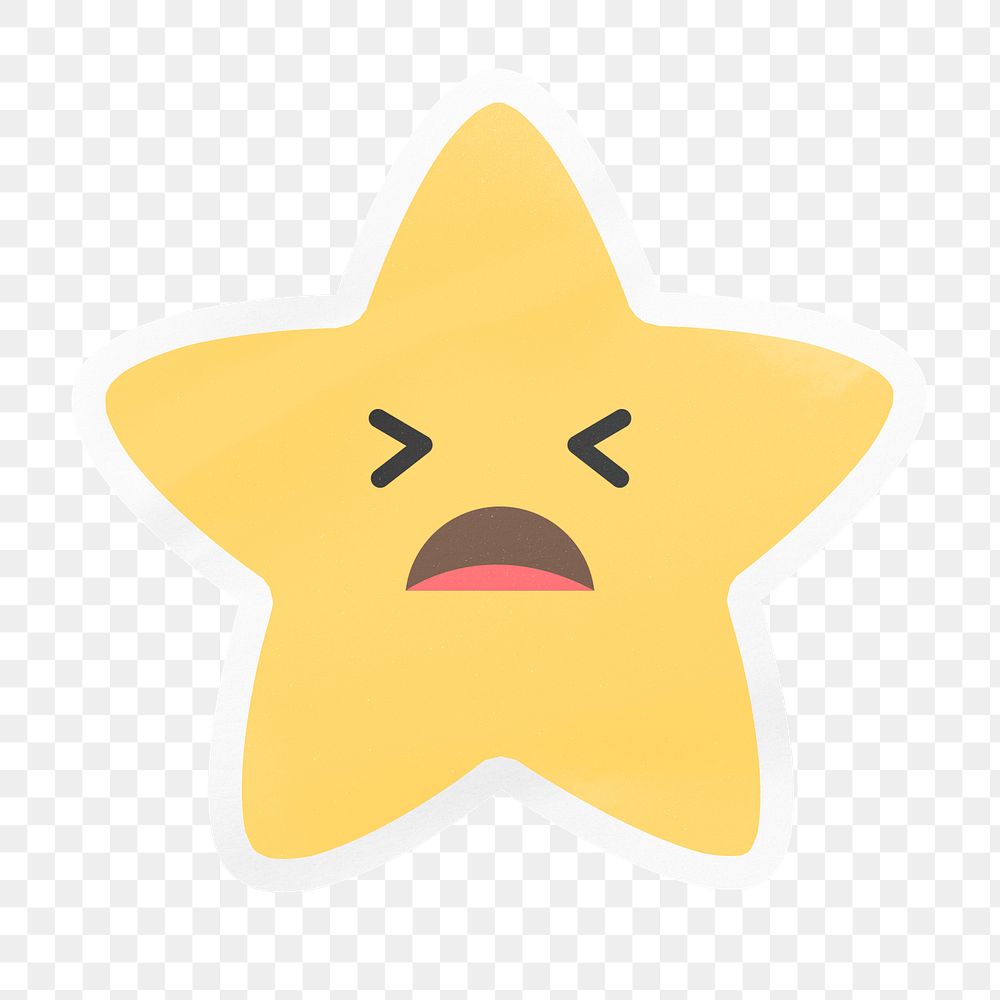 PNG helpless star emoji, sad | Premium PNG - rawpixel