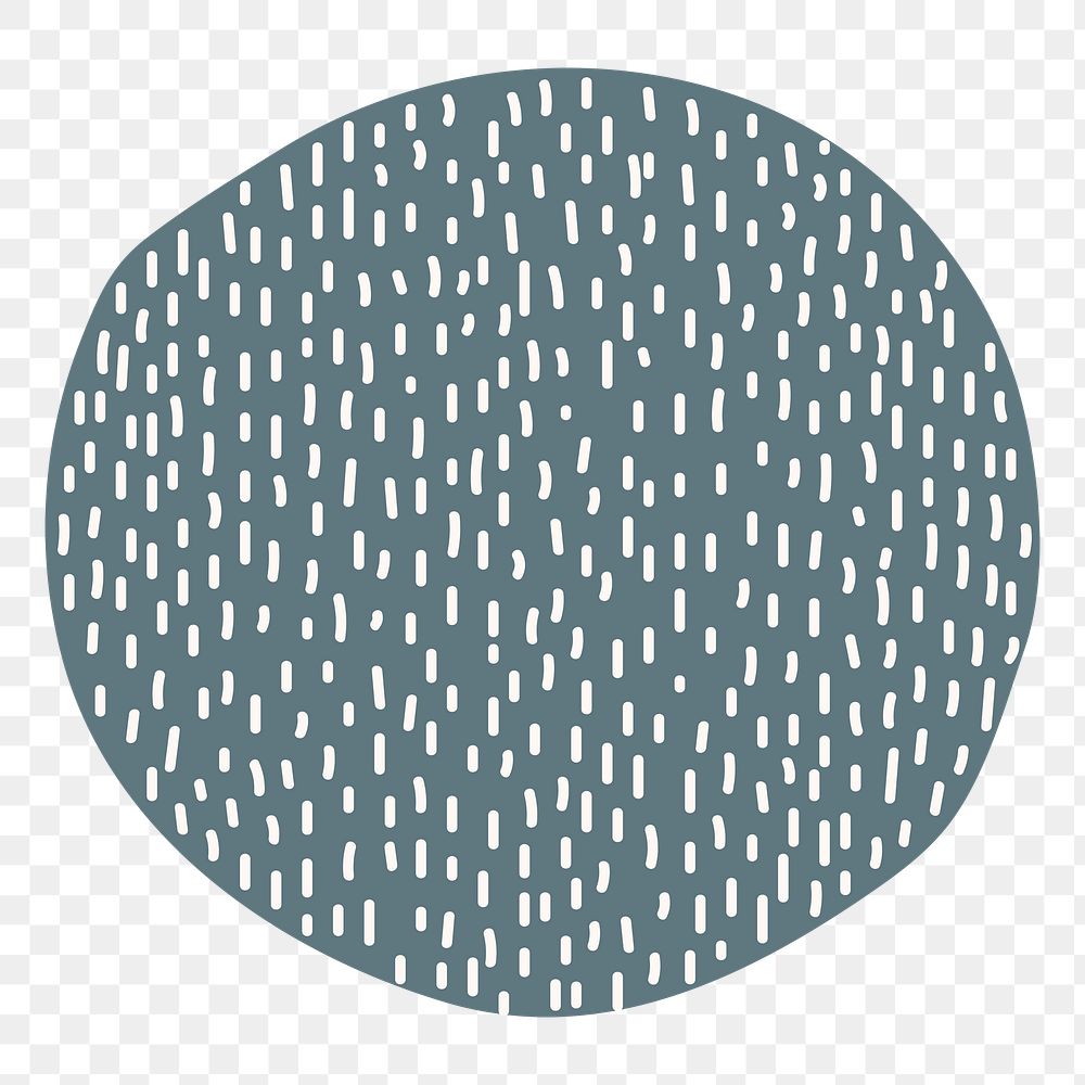 Dots round png sticker, patterned design, transparent background