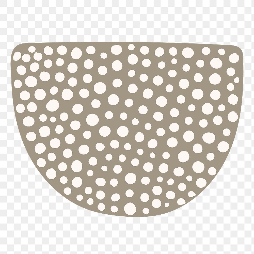 Dots png sticker,  abstract transparent background