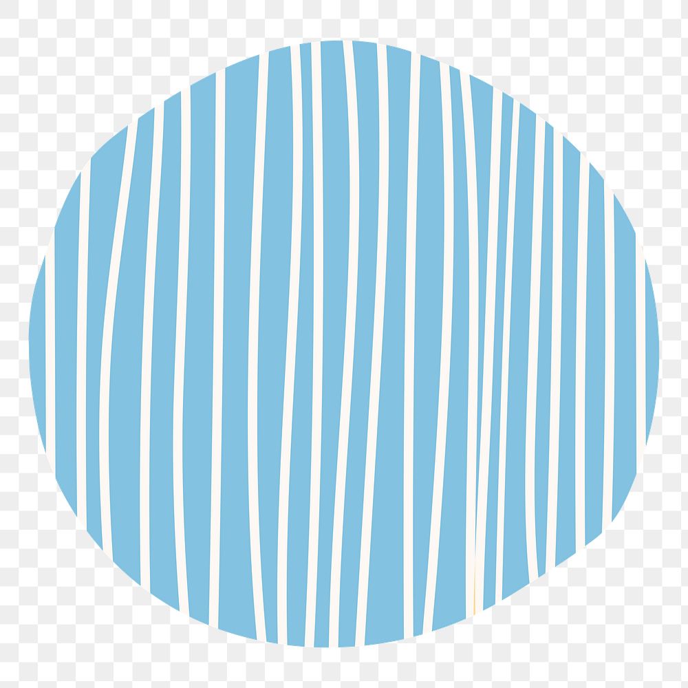 Blue circle png sticker, modern design, transparent background
