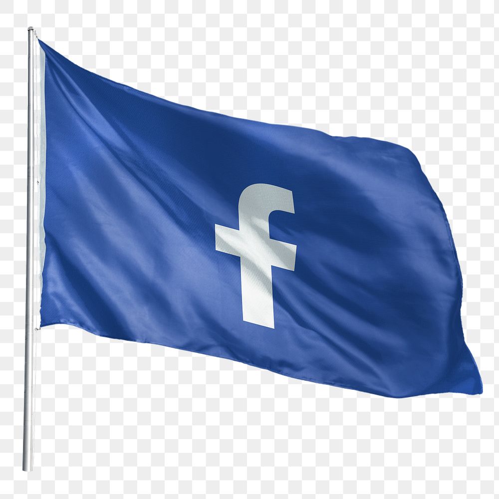 Facebook icon png flag sticker, social media. 25 MAY 2022 - BANGKOK, THAILAND