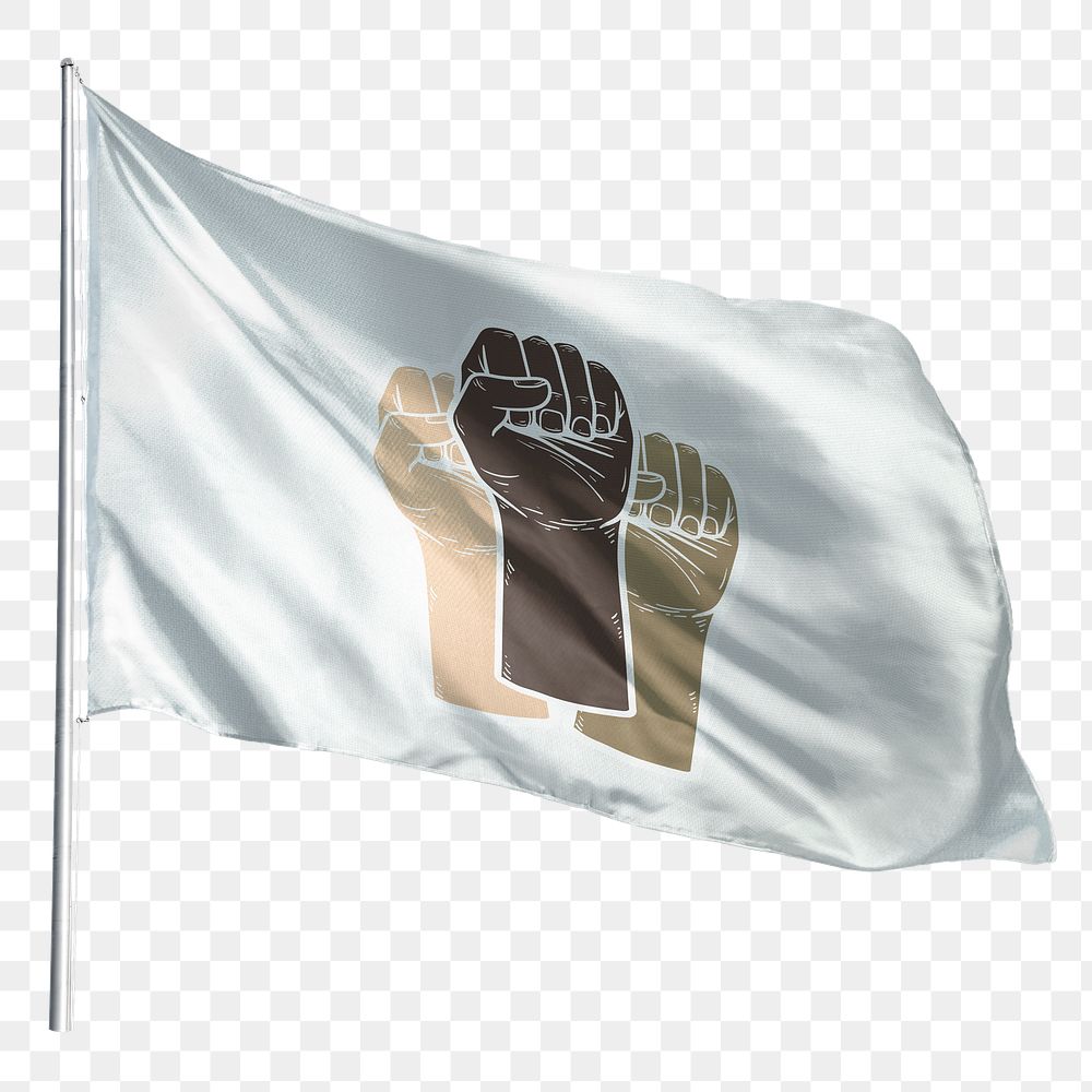 Png Black lives matter flag, transparent background