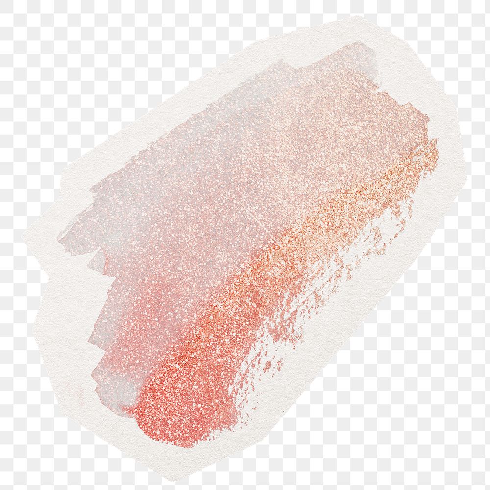 PNG pink brush stroke sticker, collage element in transparent background