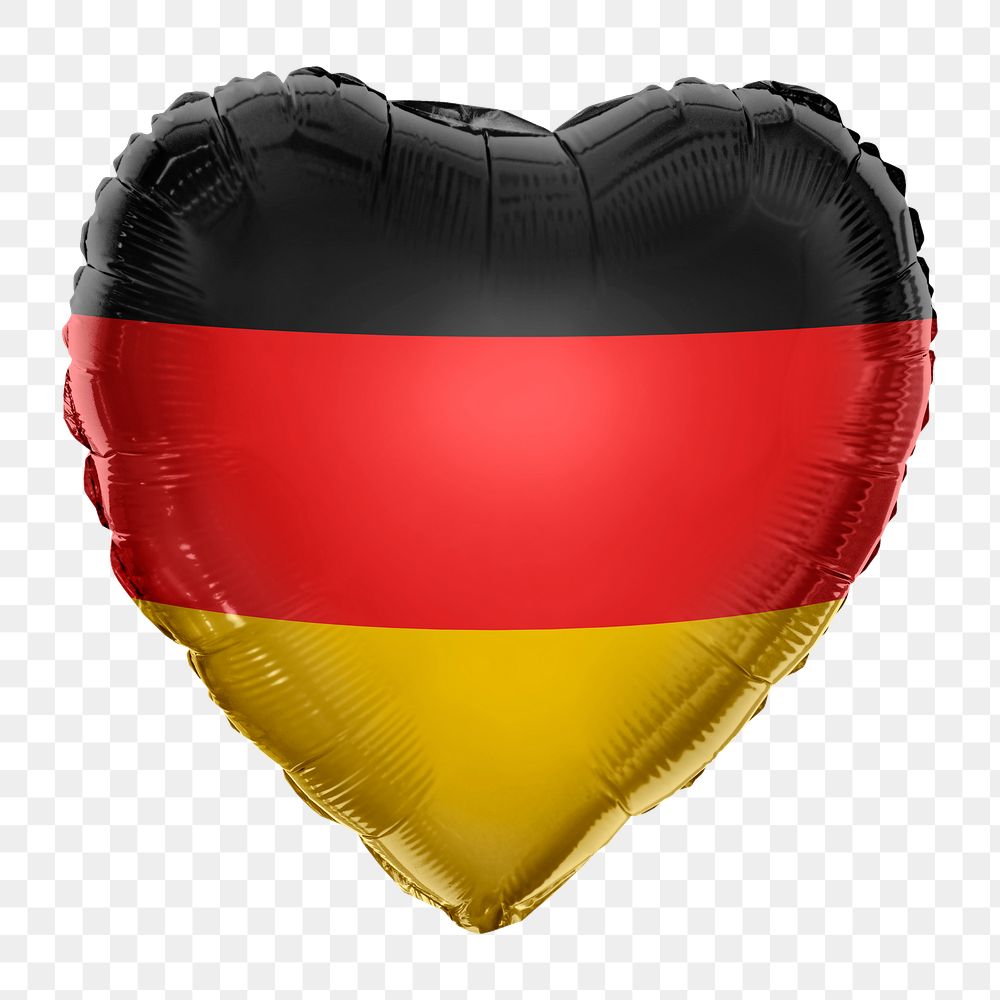 Germany flag png balloon on transparent background