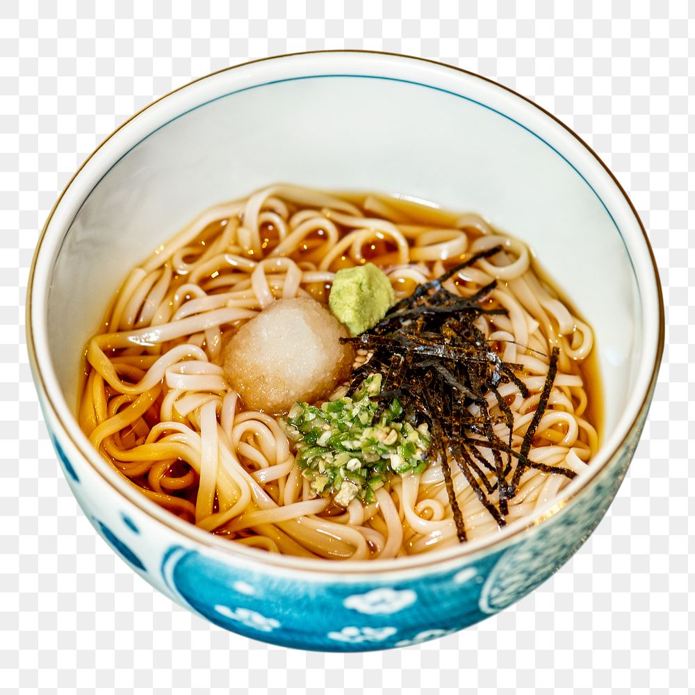 Ramen noodle png sticker, Japanese food image, transparent background