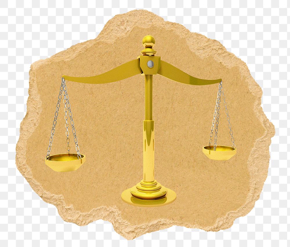 Scales of Justice png sticker, XXX image, transparent background