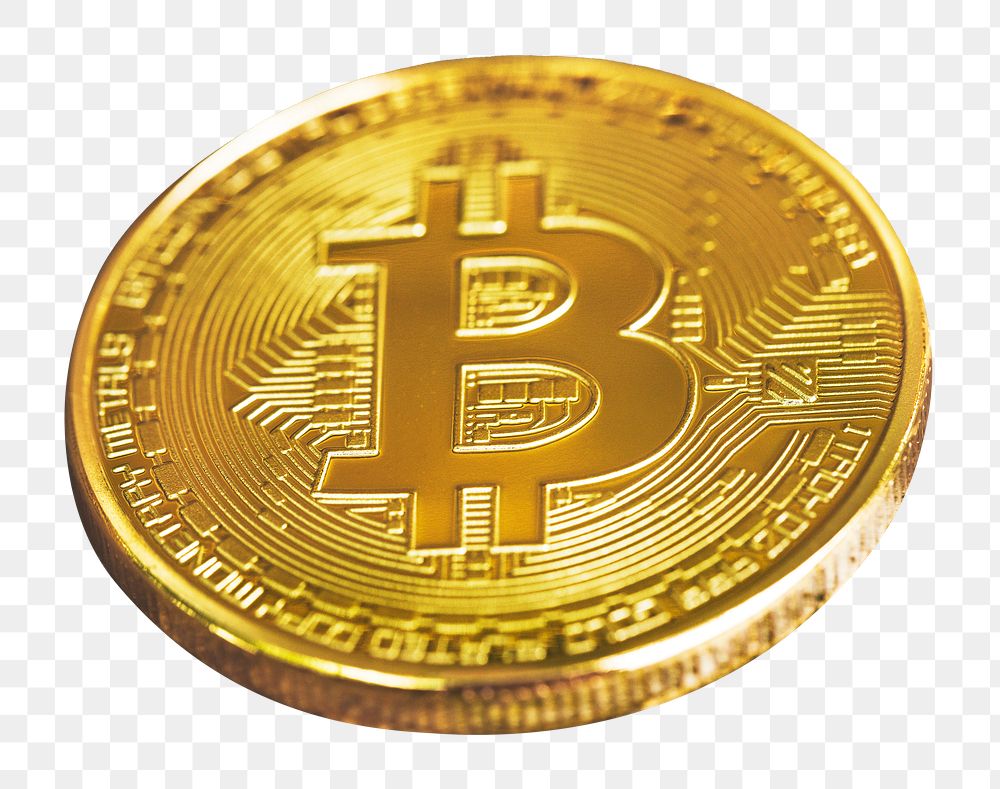 Bitcoin cryptocurrency png sticker, finance image, transparent background