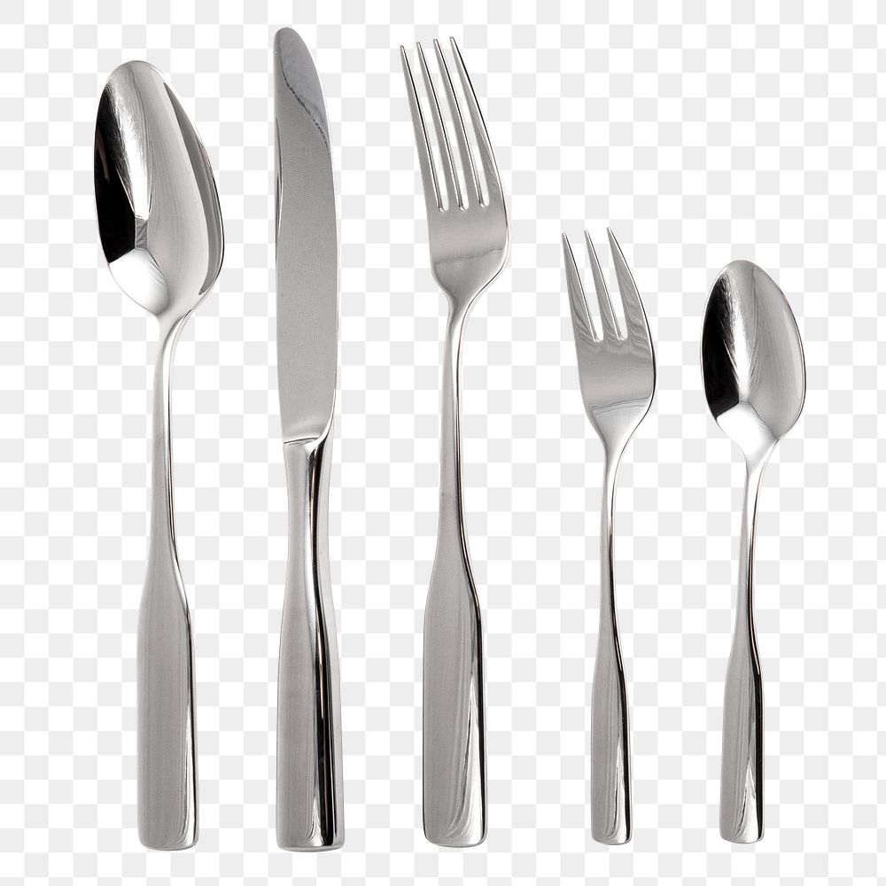 Cutlery png sticker, utensil transparent background