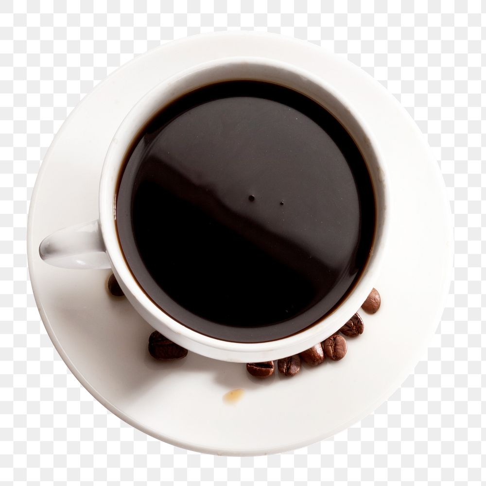 Black coffee png sticker, food & drink transparent background