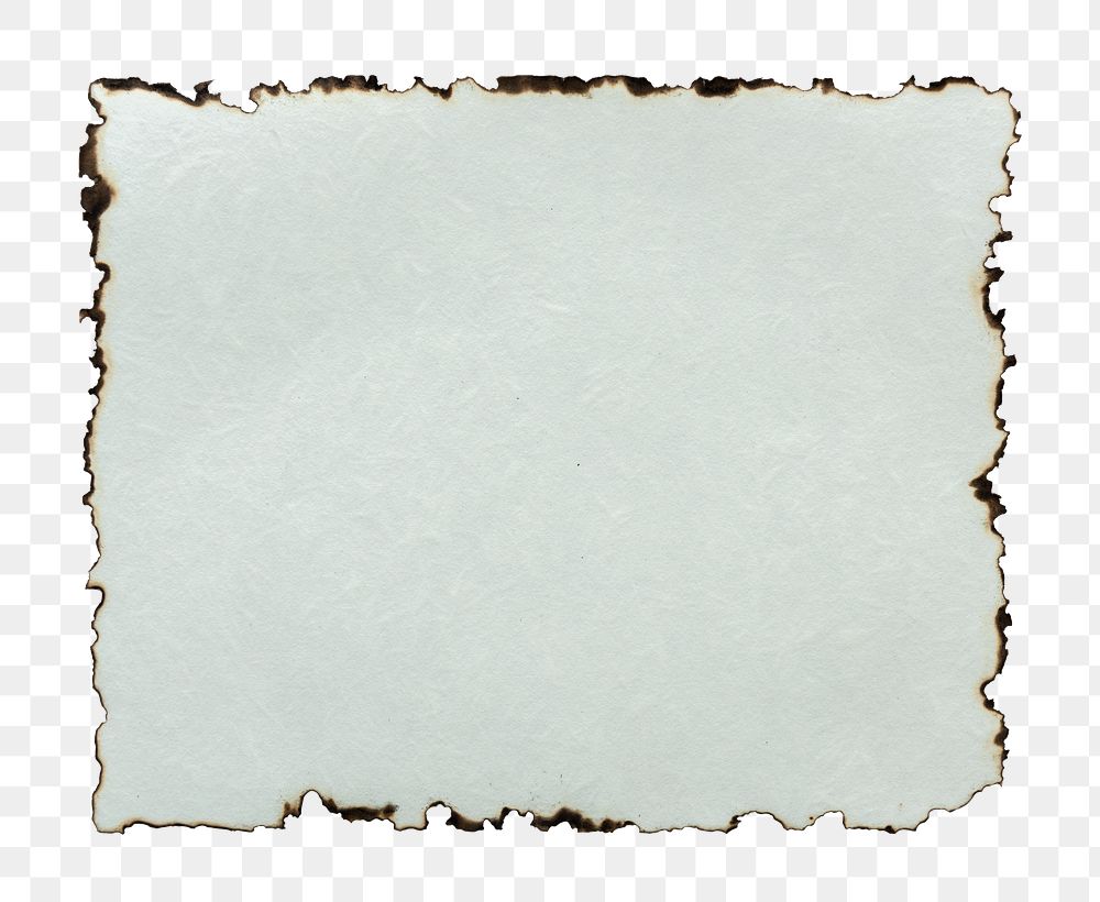 Burn paper note png sticker, transparent background