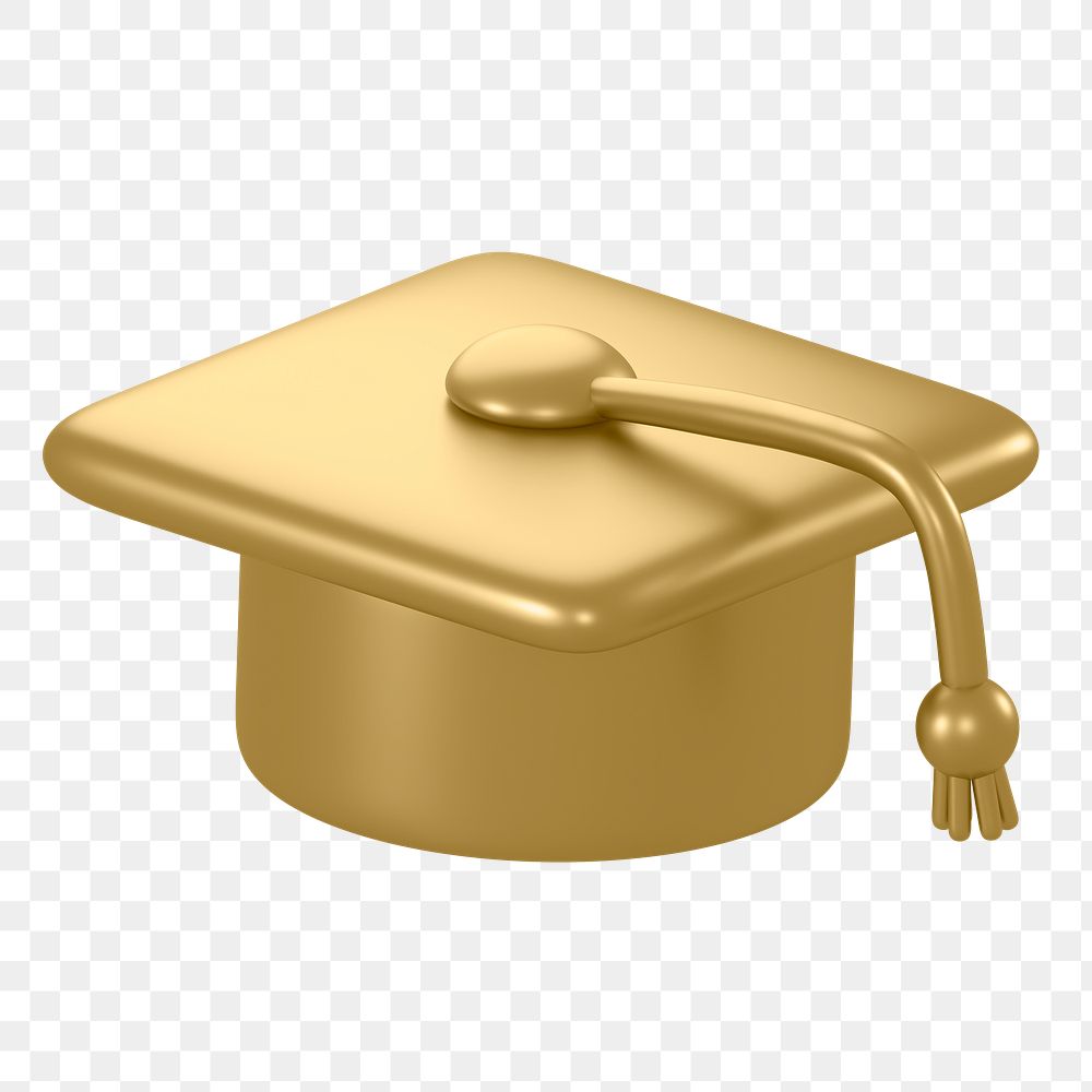 Gold graduation cap png icon | Premium Icons - rawpixel