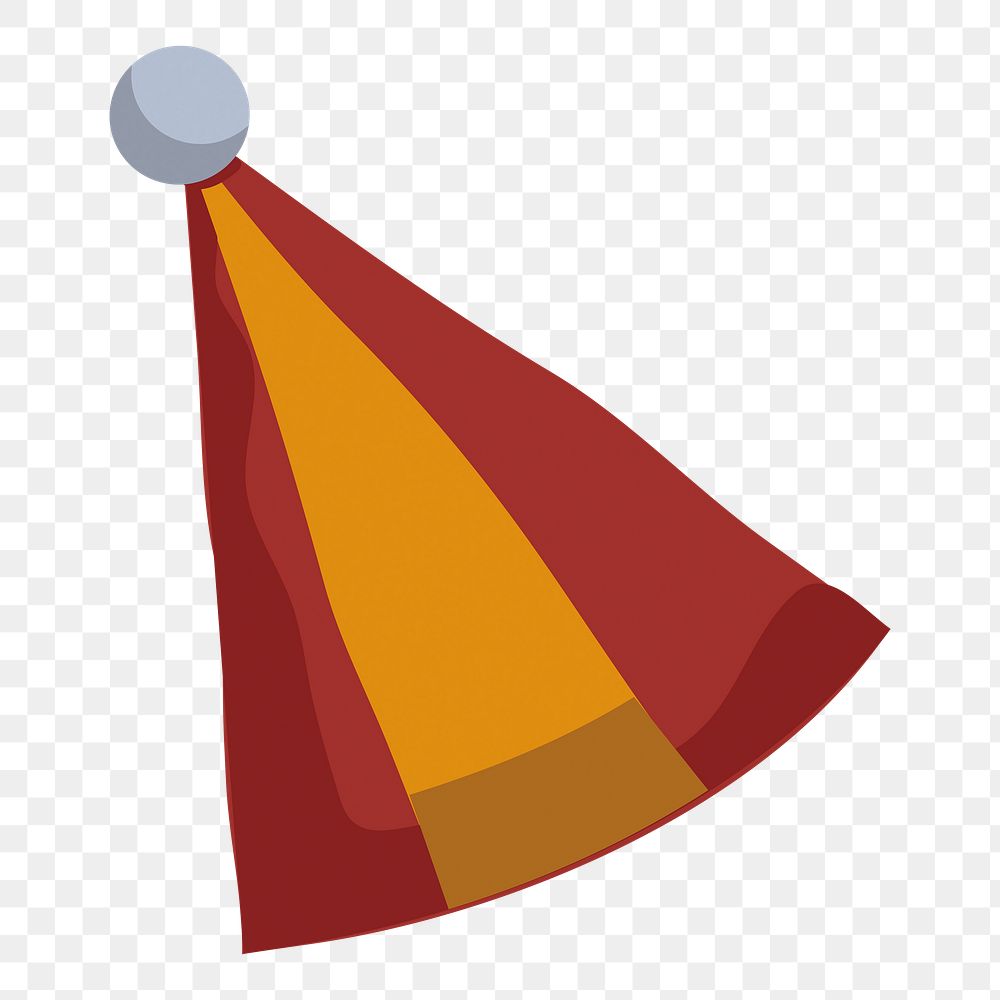 PNG party cone hat illustration, sticker element, transparent background