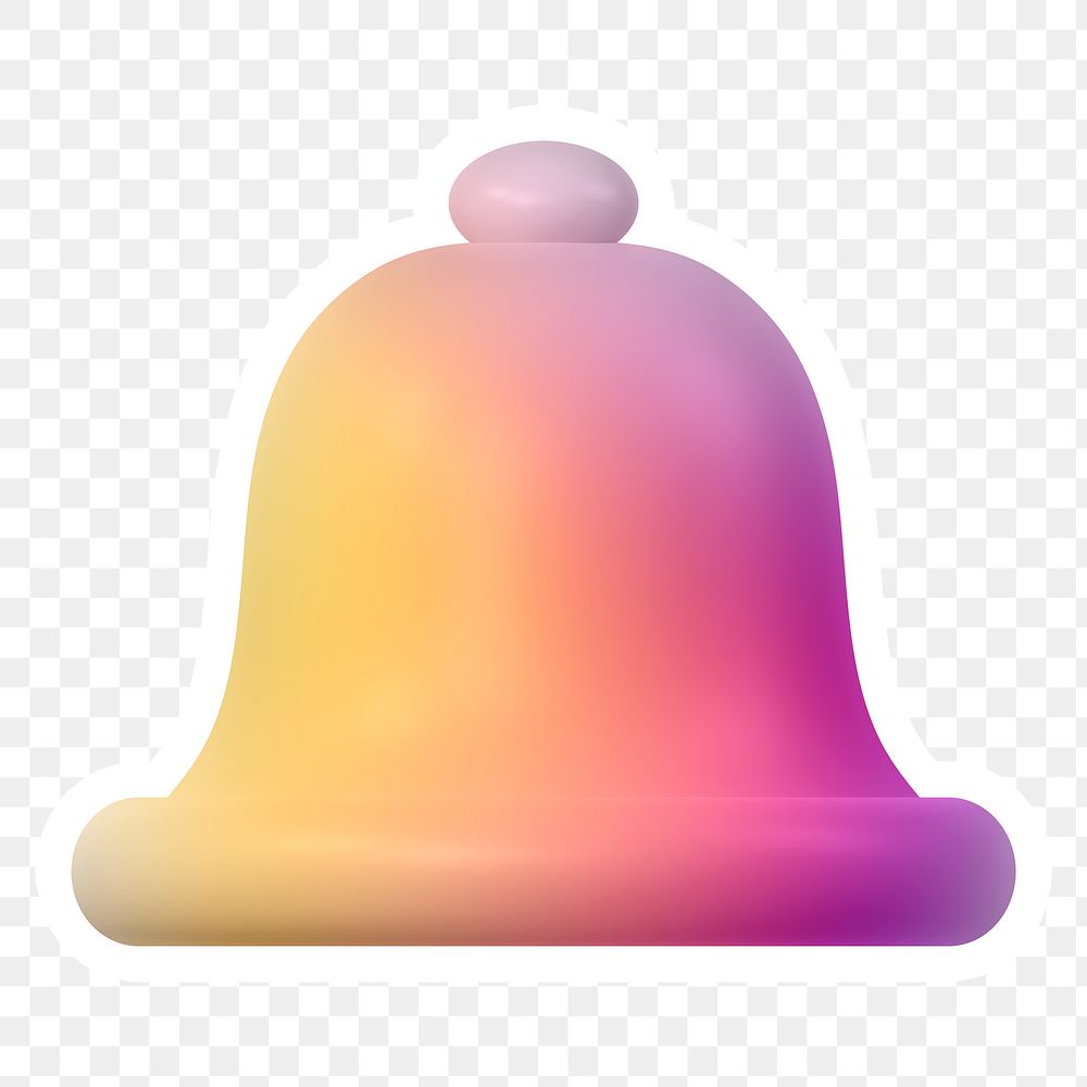 Bell, notification png icon sticker, transparent background