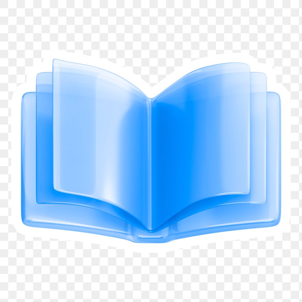 Book, education png icon sticker, transparent background