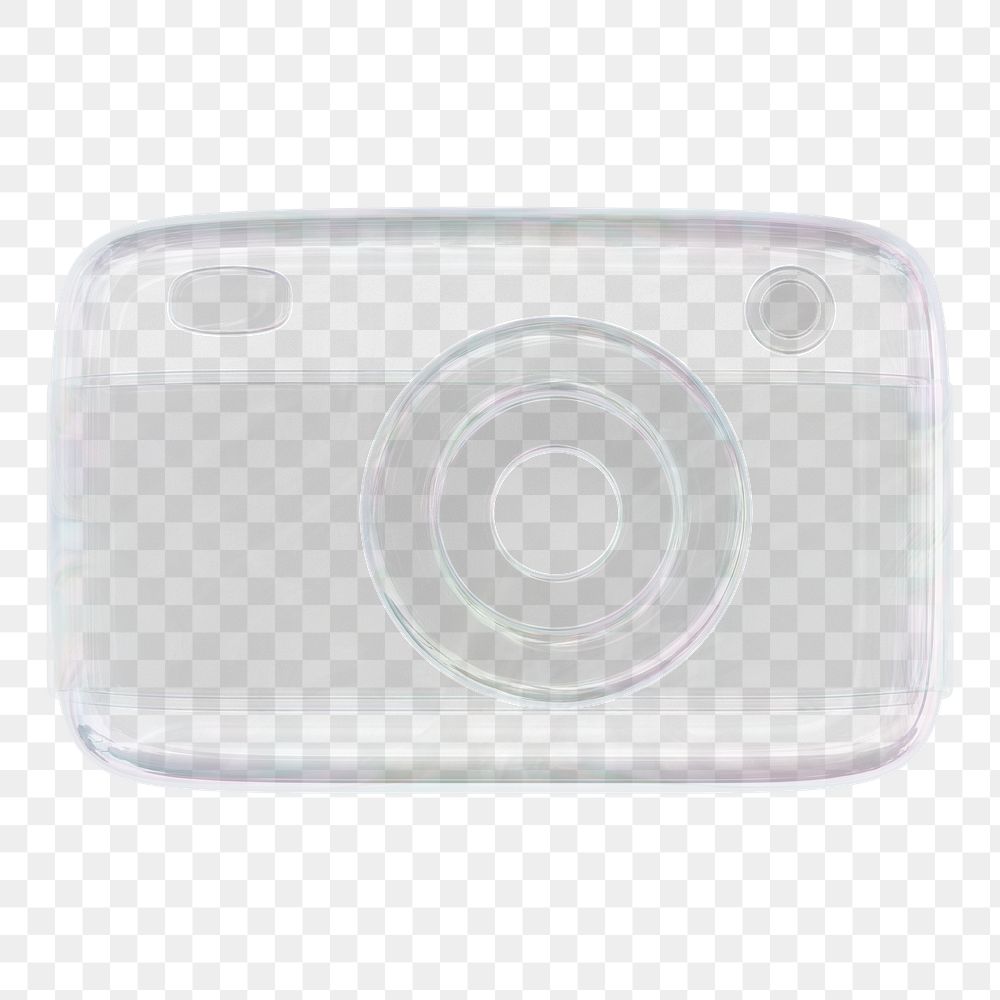 Transparent camera roll png icon sticker, 3D rendering