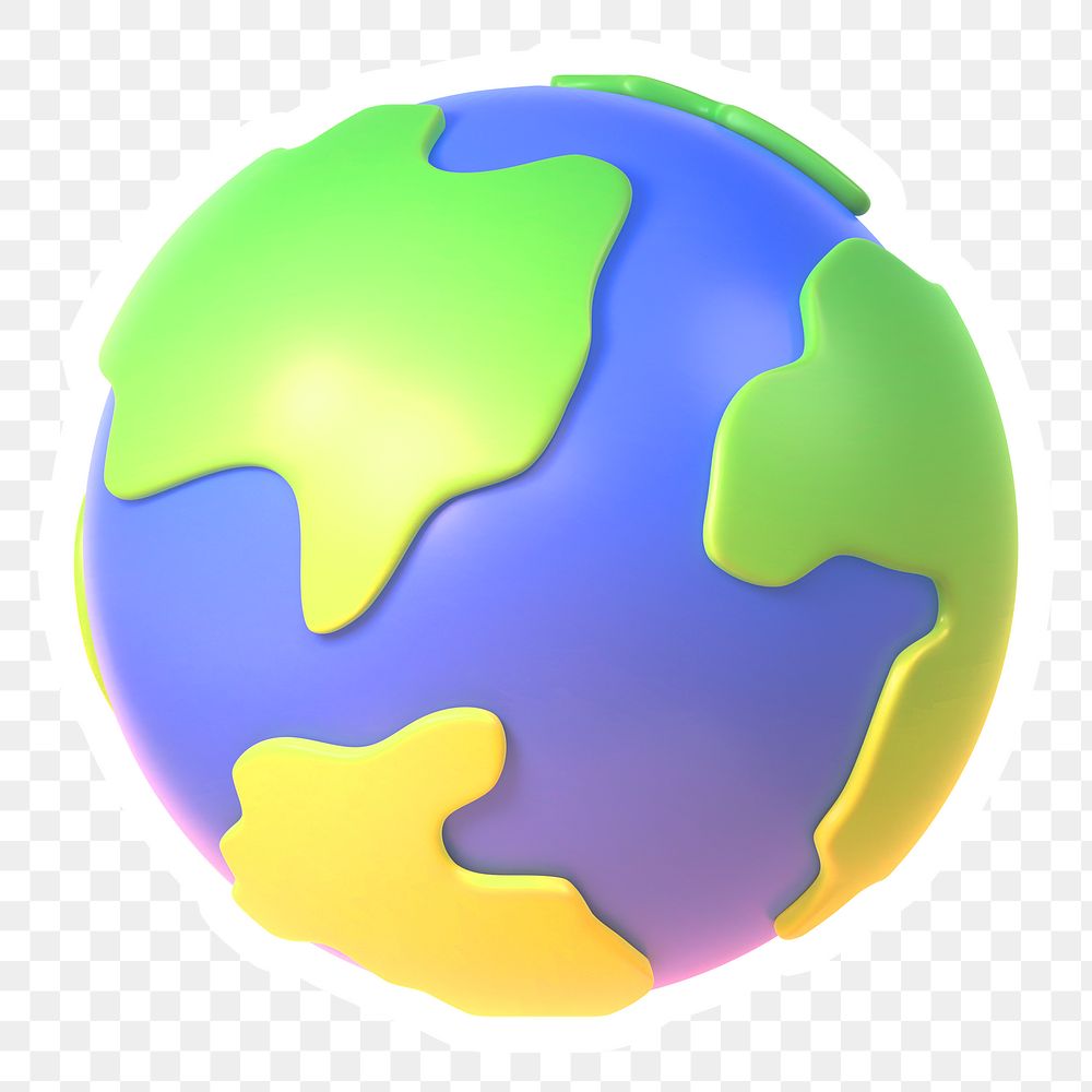 Globe, environment png icon sticker, transparent background