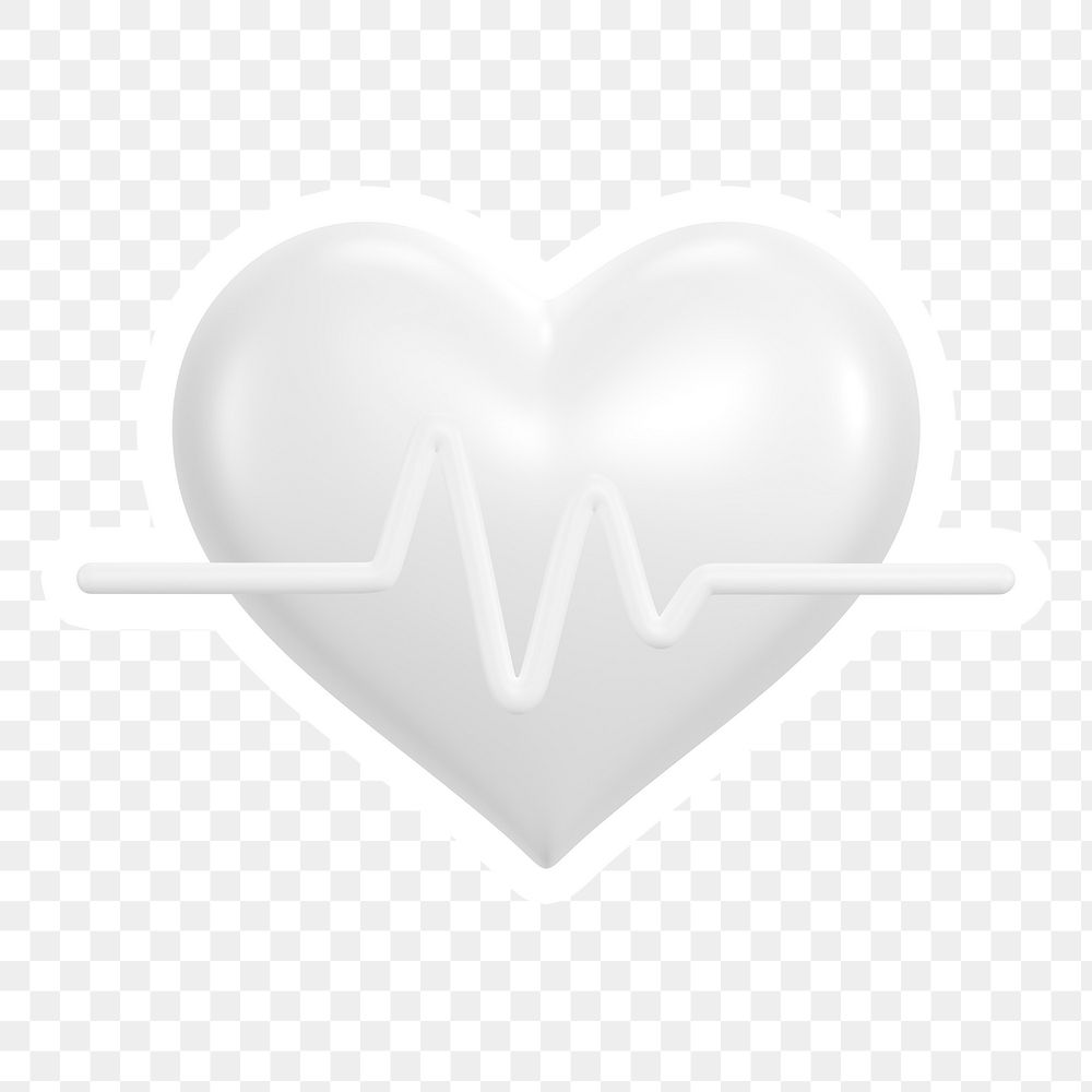 Heart, health png icon sticker, transparent background