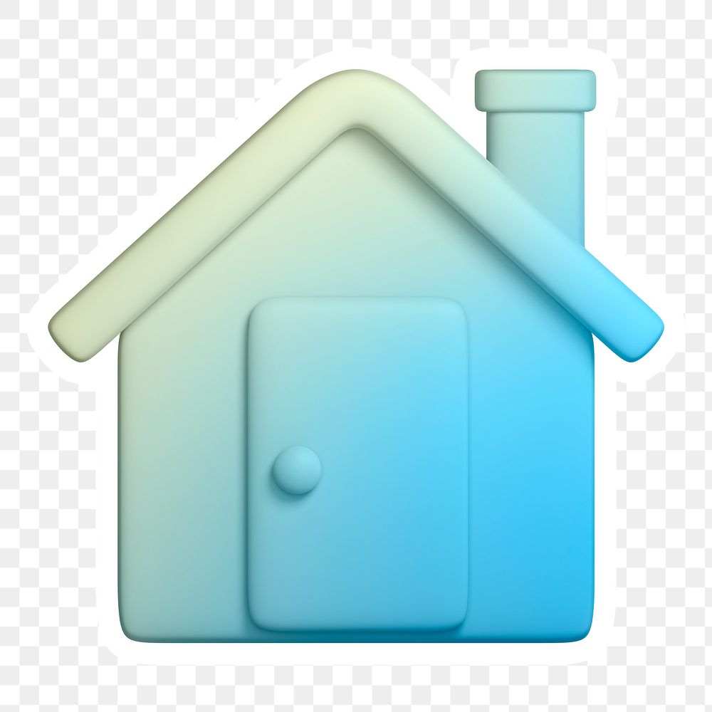 House, home screen png icon sticker, transparent background