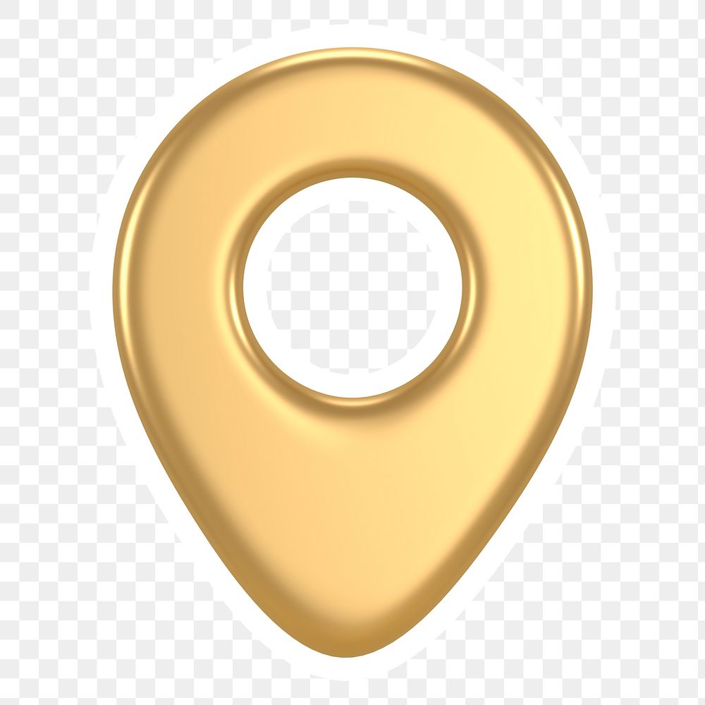 Location pin png icon sticker, transparent background