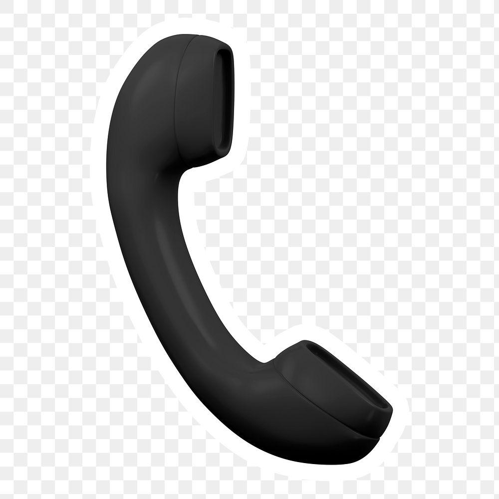 Telephone, contact png icon sticker, transparent background