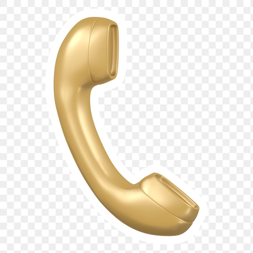 Telephone, contact png icon sticker, transparent background