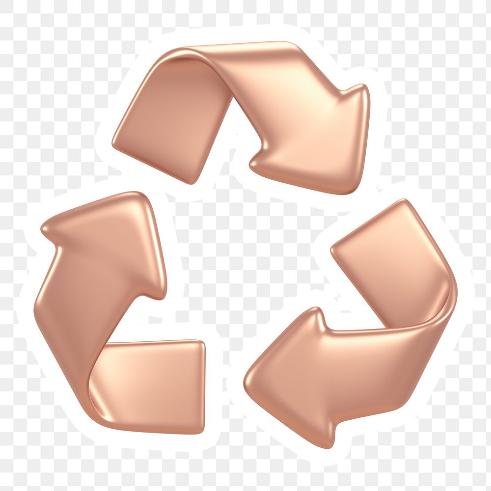 Recycle, environment png icon sticker, transparent background