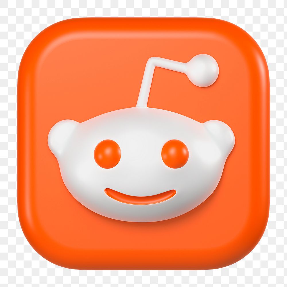 Reddit icon for social media in 3D design png. 25 MAY 2022 - BANGKOK, THAILAND