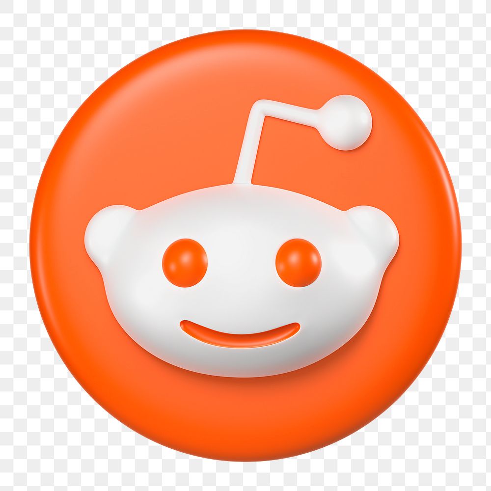 Reddit icon for social media in 3D design png. 25 MAY 2022 - BANGKOK, THAILAND